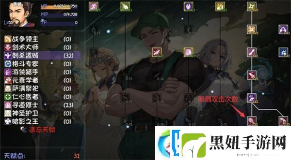 再刷一把2金色传说角色天赋如何加点