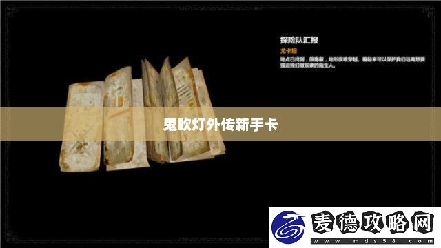 探索神秘世界的必备利器鬼吹灯外传新手卡怎么用