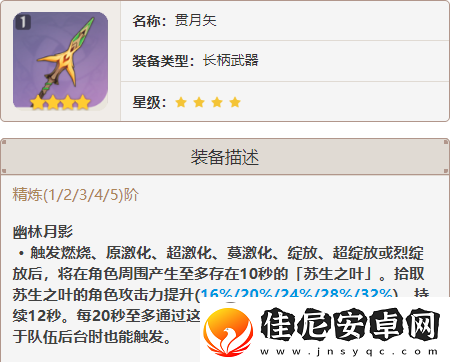 原神3.5版本赛诺四星武器用什么