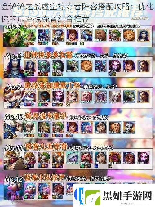 金铲铲之战虚空掠夺者阵容搭配攻略